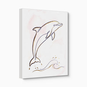 Dolphin Arc — dolphin arc angled flush print