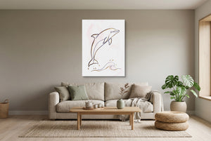 Dolphin Arc — dolphin arc living room interior view 2 1port flush print