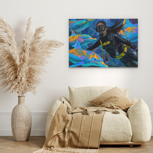 Dolphin Dive - Luxury Wall Art