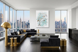 Dolphin Duo Ascent — dolphin duo ascent modern living room interior 4 1port flush print