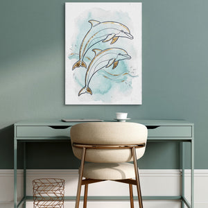 Dolphin Duo Ascent — dolphin duo ascent sq green desk 1port flush print