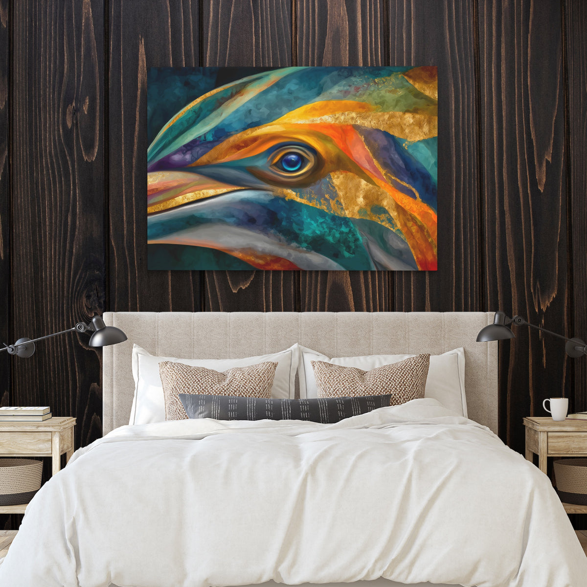 Dolphin Prismatic Fragment — Dolphin Prismatic Fragment Bedroom with Wood Walls 34