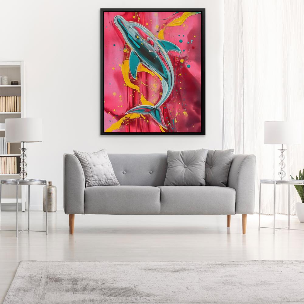 Dolphin Splash - Luxury Wall Art