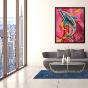 Dolphin Splash - Luxury Wall Art