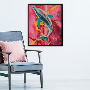 Dolphin Splash - Luxury Wall Art
