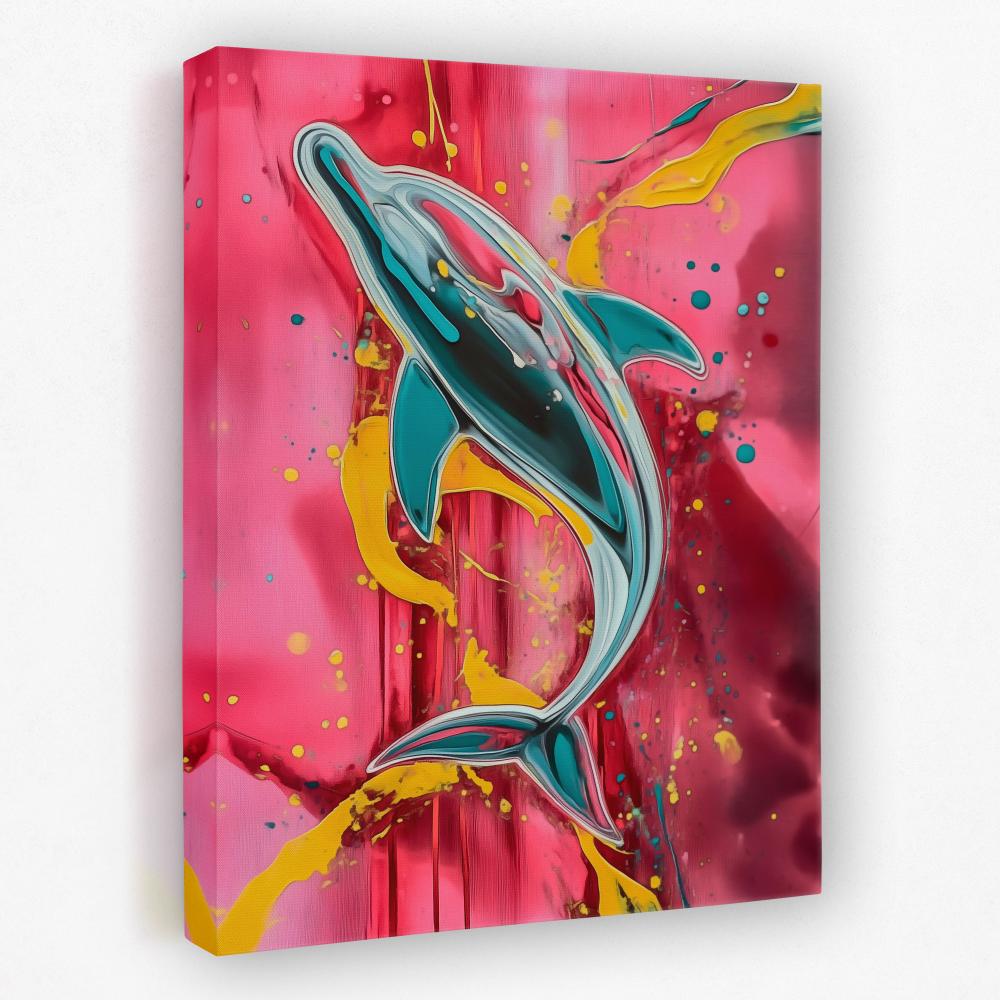 Dolphin Splash - Luxury Wall Art