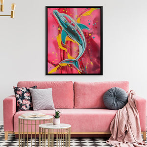 Dolphin Splash - Luxury Wall Art