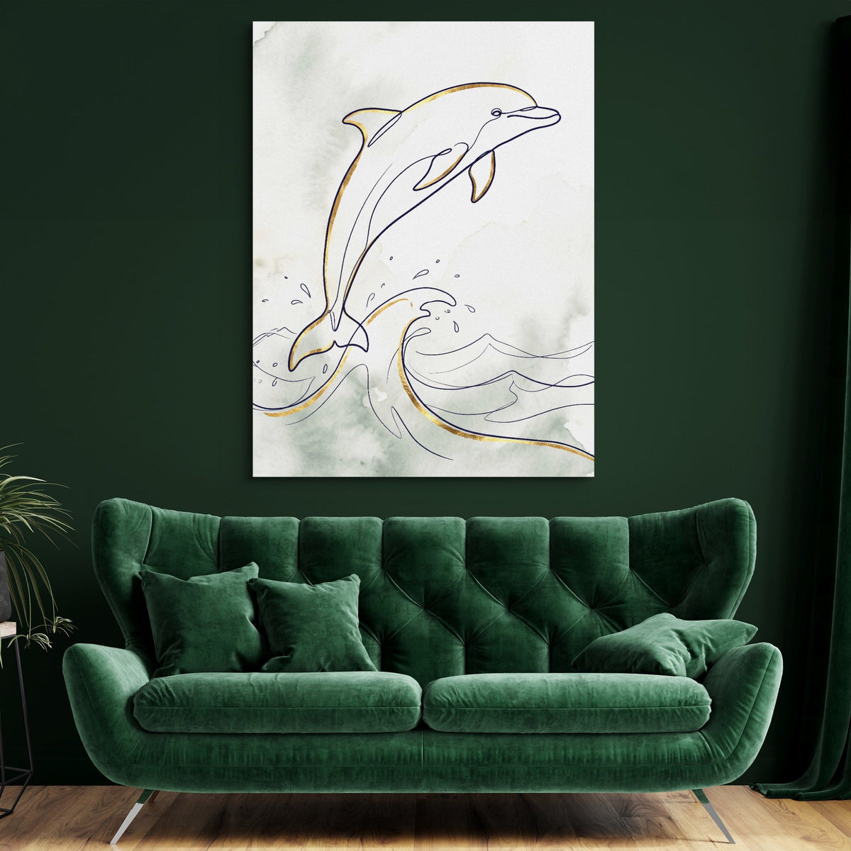 Dolphin's Ascent - Luxury Wall Art