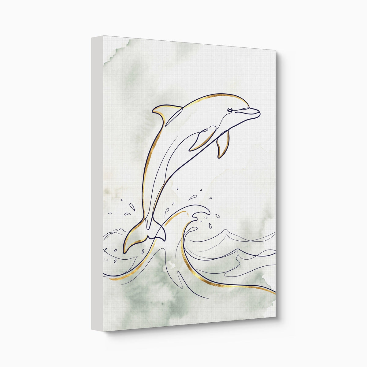 Dolphin's Ascent - Luxury Wall Art