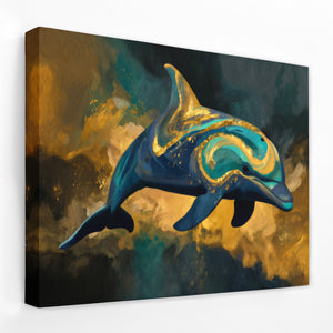 Dolphins Azure Dance - Luxury Wall Art