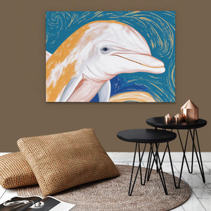 Dolphins Coral Journey - Luxury Wall Art
