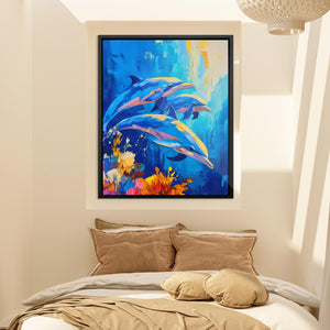 Dolphins In Motion - Luxury Wall Art