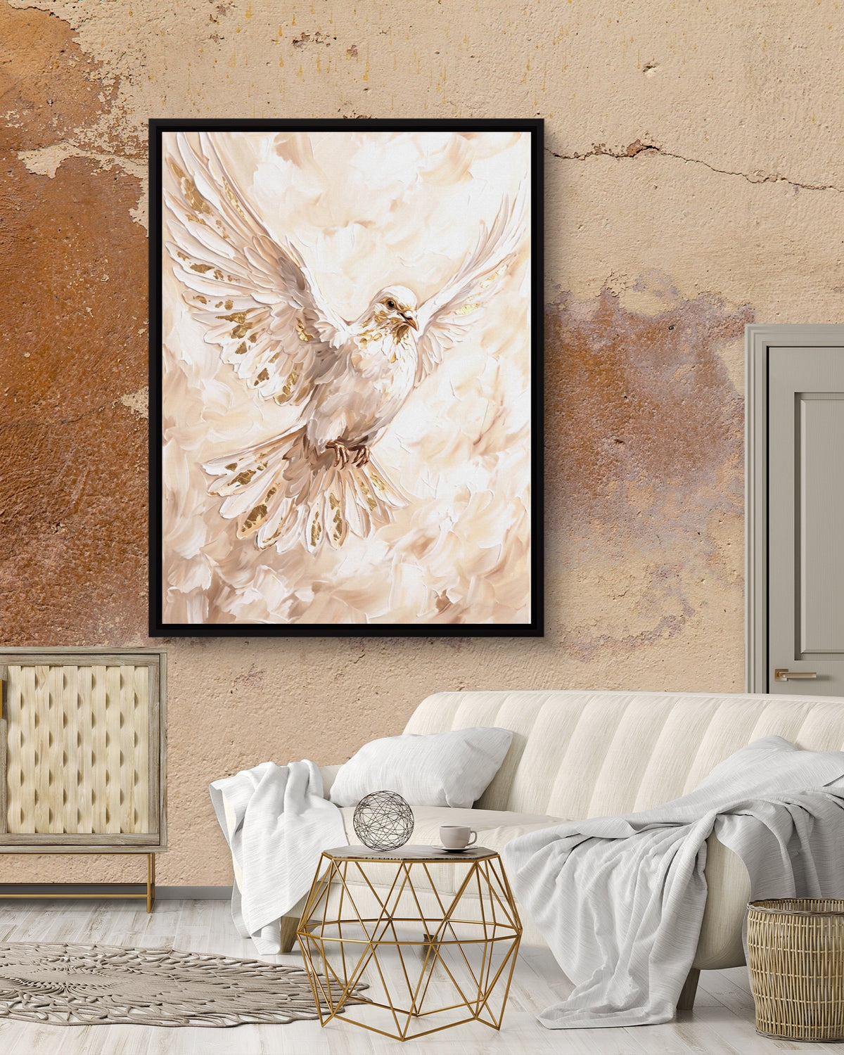 Dove's Ascent — dove's ascent psd mocha luxury room 1port framed black