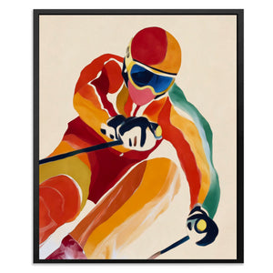 Downhill Fire Rush - Luxury Wall Art