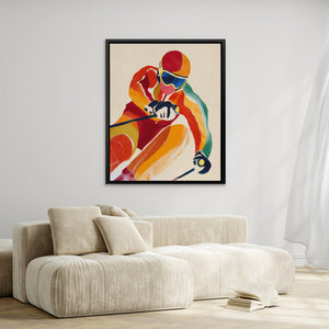 Downhill Fire Rush - Luxury Wall Art