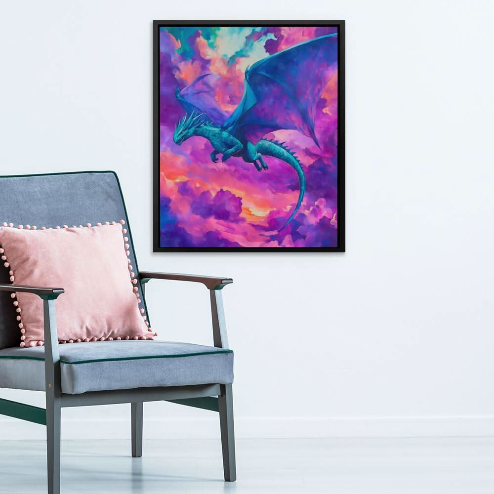 Dragon Among the Clouds - Luxury Wall Art