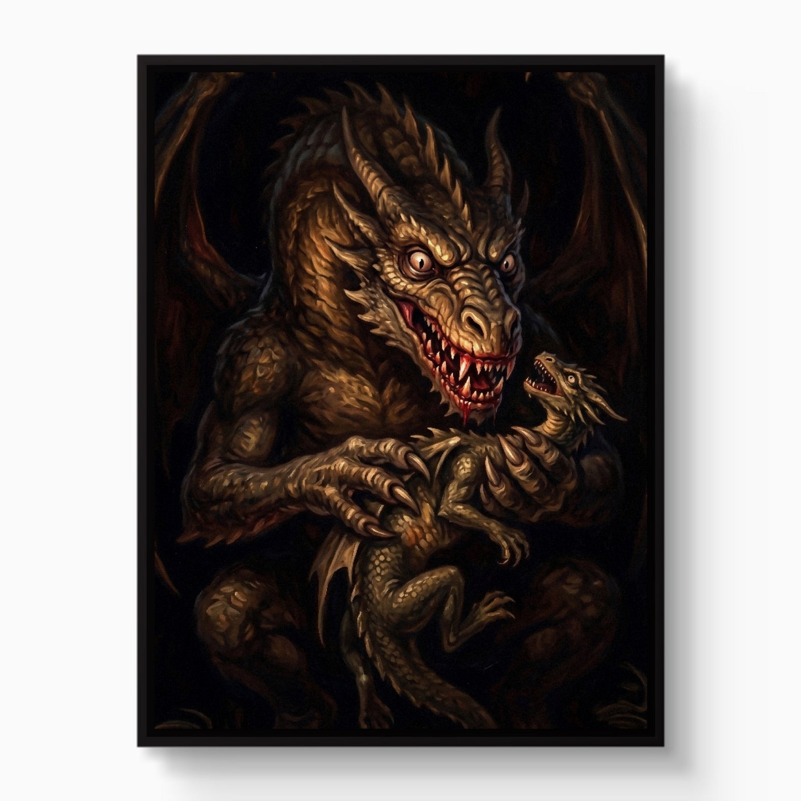 Dragon Devouring His Son - Luxury Wall Art
