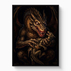 Dragon Devouring His Son - Luxury Wall Art