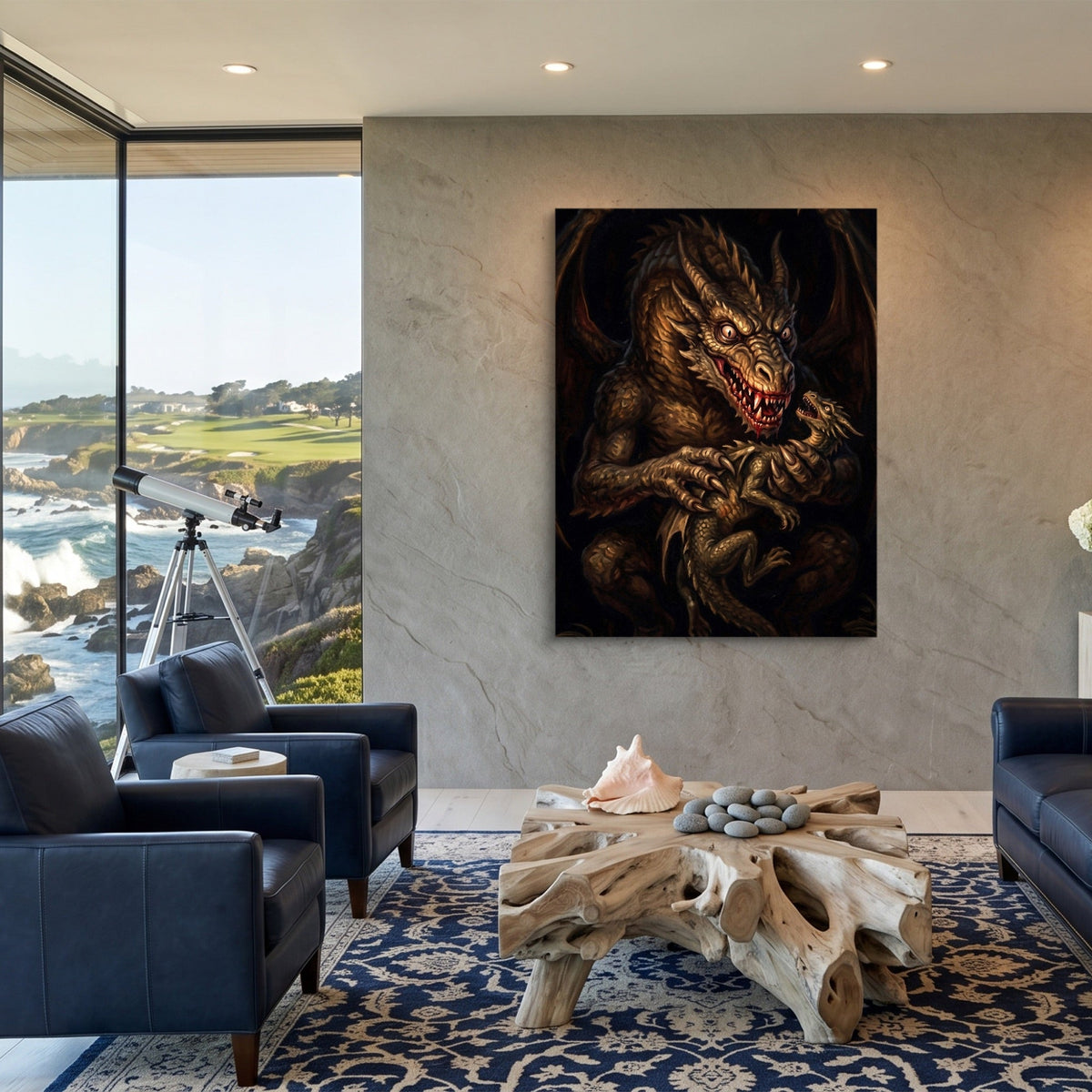 Dragon Devouring His Son - Luxury Wall Art
