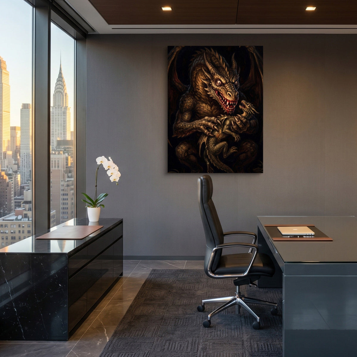 Dragon Devouring His Son - Luxury Wall Art