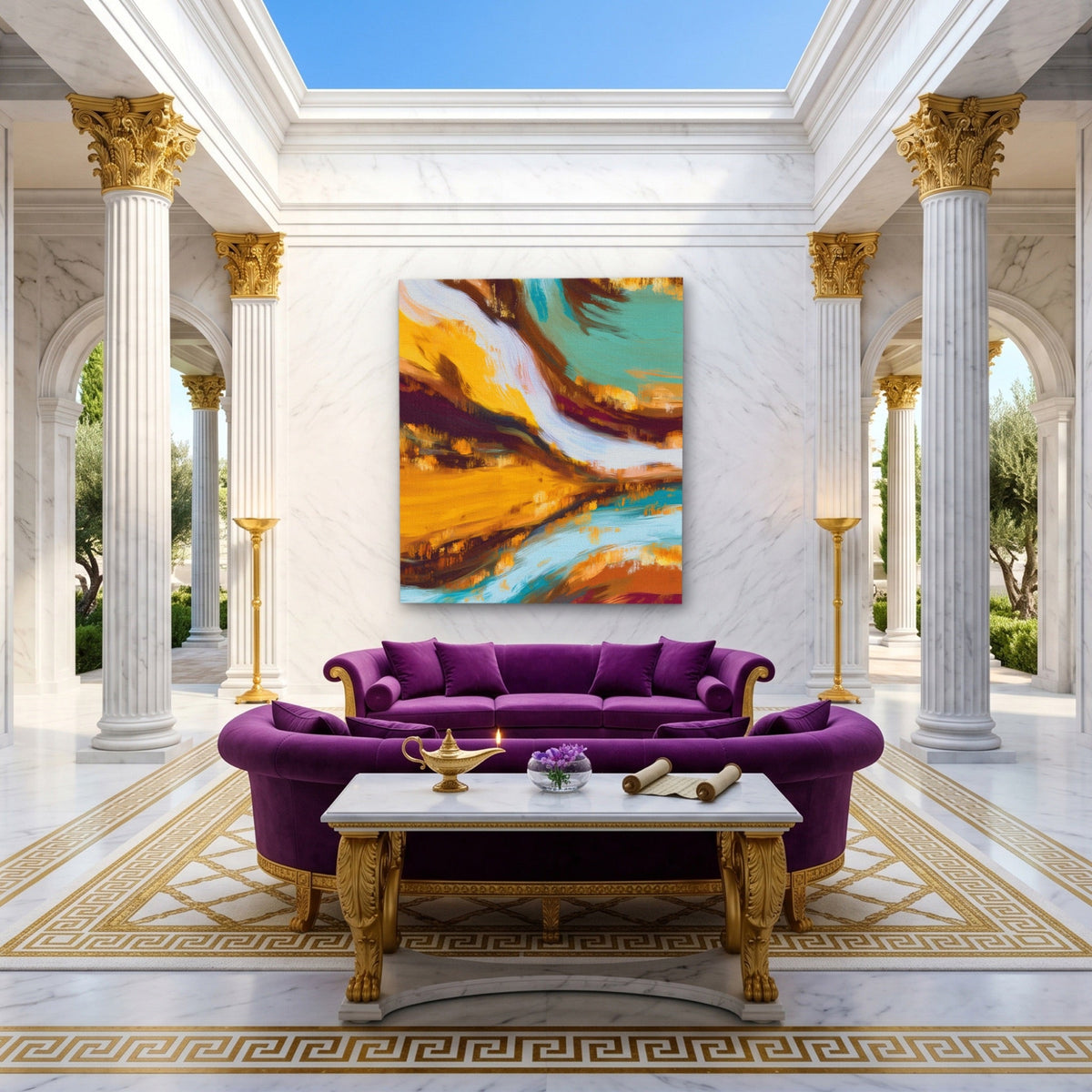 Dragon Earthen Flow - Luxury Wall Art