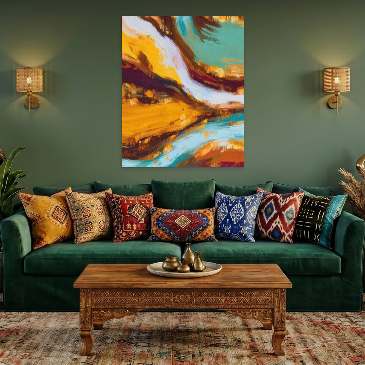 Dragon Earthen Flow - Luxury Wall Art
