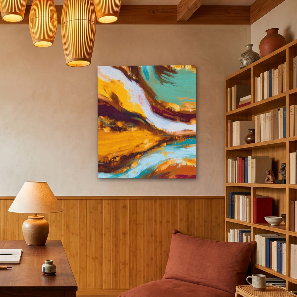 Dragon Earthen Flow - Luxury Wall Art