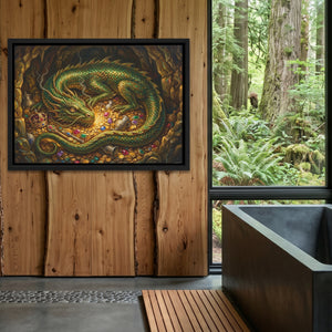 Dragon Emerald Hoard — Dragon Emerald Hoard Outdoor Bathroom Log Land 174