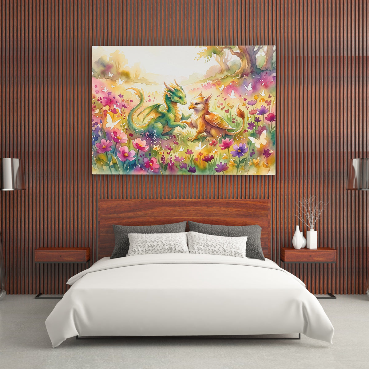 Dragon Griffin Meadow — Dragon Griffin Meadow Wood Bedroom   Landscape 207