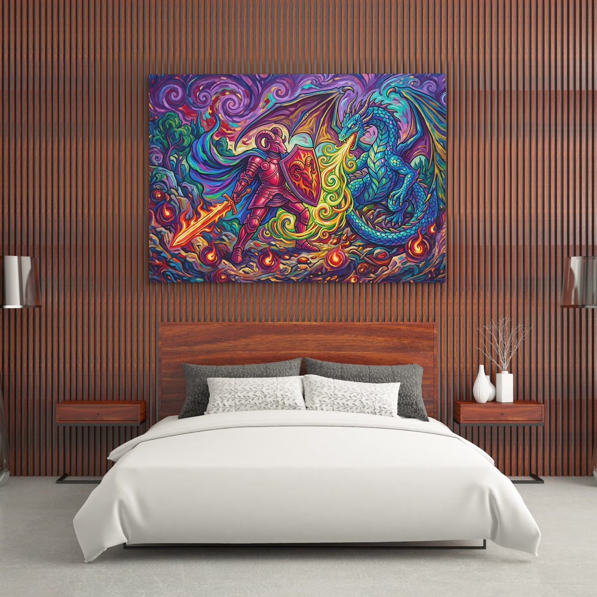 Dragon Knight Inferno — Dragon Knight Inferno Wood Bedroom   Landscape 208