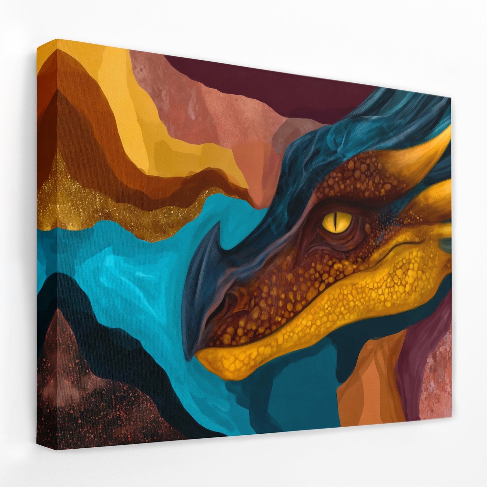 Dragon Liquid Dreams — Dragon Liquid Dreams Landscape   Side View   Mirror Wrap 143