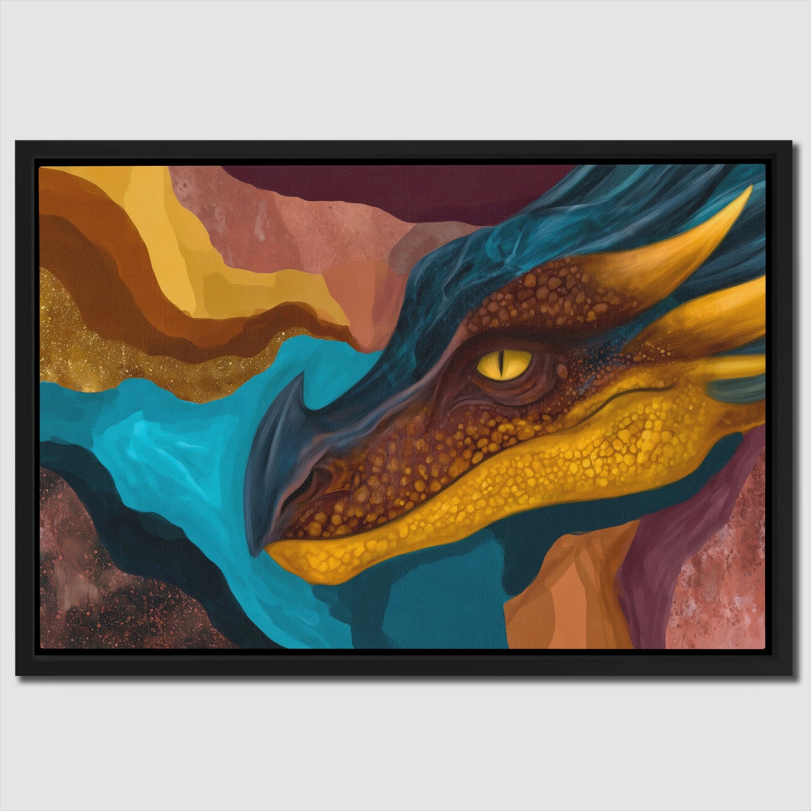 Dragon Liquid Dreams — Dragon Liquid Dreams Landscape   Side View   Mirror Wrap 143