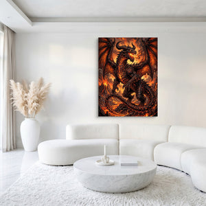 Dragon Molten Fury - Luxury Wall Art