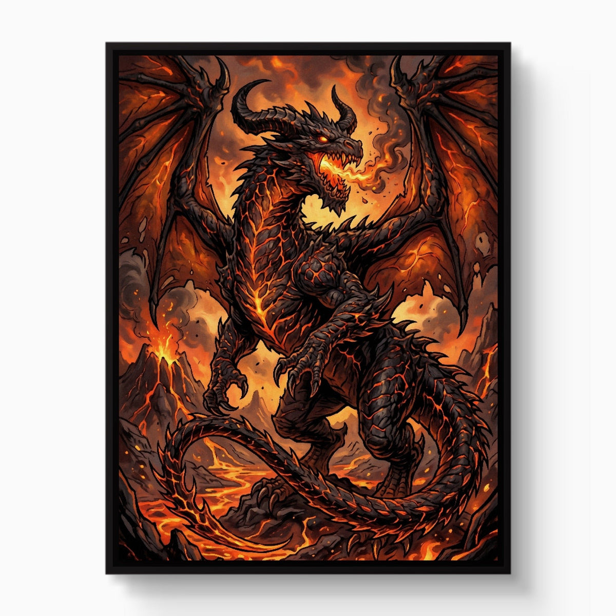 Dragon Molten Fury - Luxury Wall Art