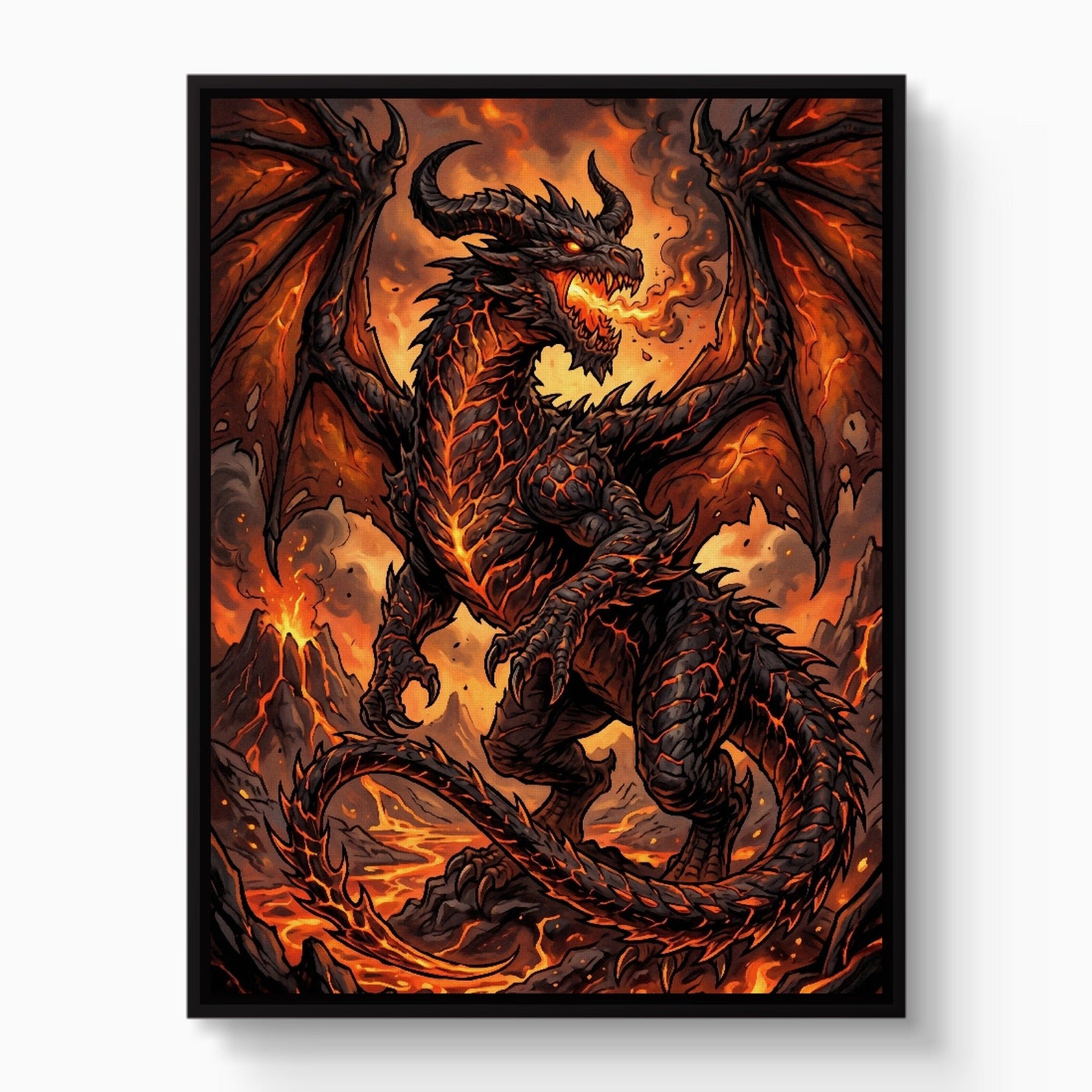 Dragon Molten Fury - Luxury Wall Art