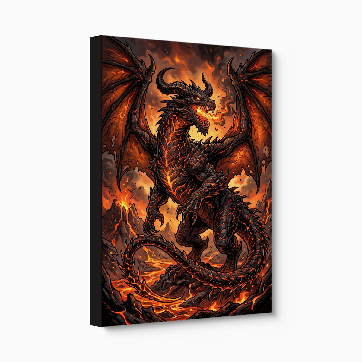 Dragon Molten Fury — dragon molten fury angled flush print