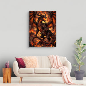 Dragon Molten Fury — dragon molten fury sq land nice living room 1port flush print
