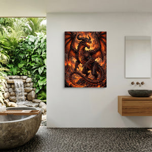 Dragon Molten Fury — dragon molten fury sq outdoor bathroom 1port flush print