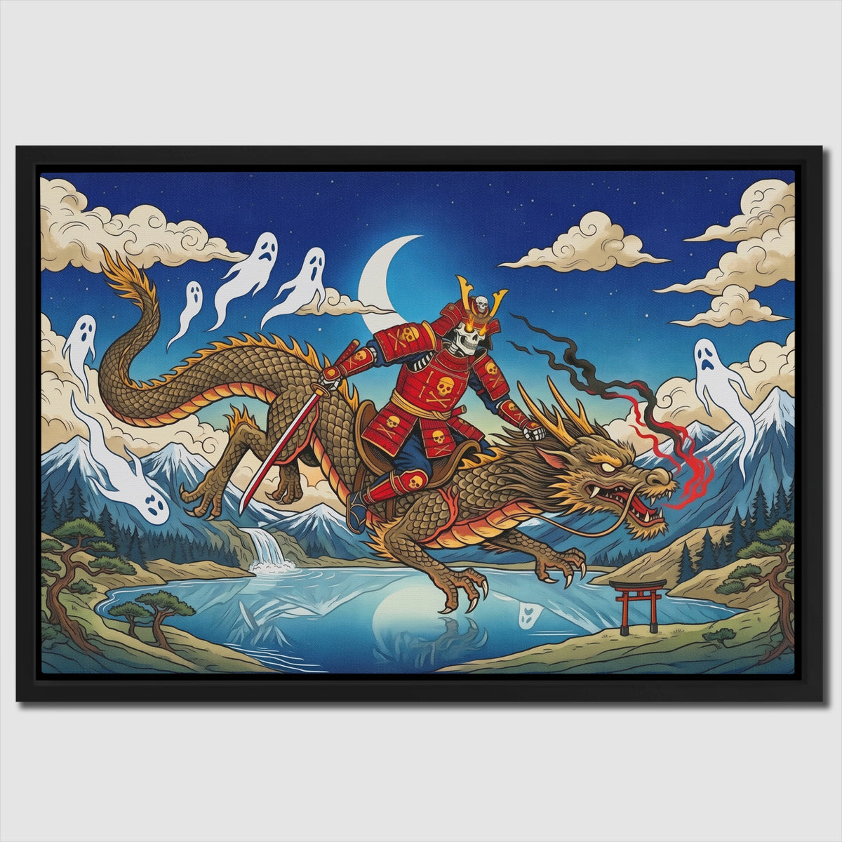 Dragon Moonlit Rider — Dragon Moonlit Rider Close Up Landscape 61