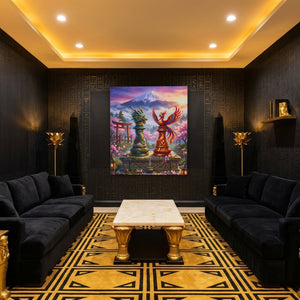 Dragon Phoenix Duel - Luxury Wall Art