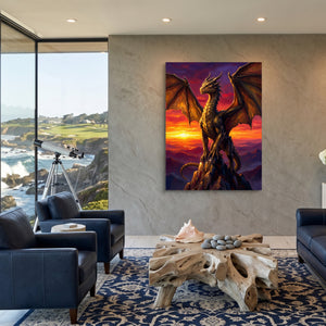 Dragon Summit Watch — dragon summit watch sq coastal views 1port flush print