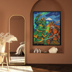 Dragon Tiger Clash - Luxury Wall Art