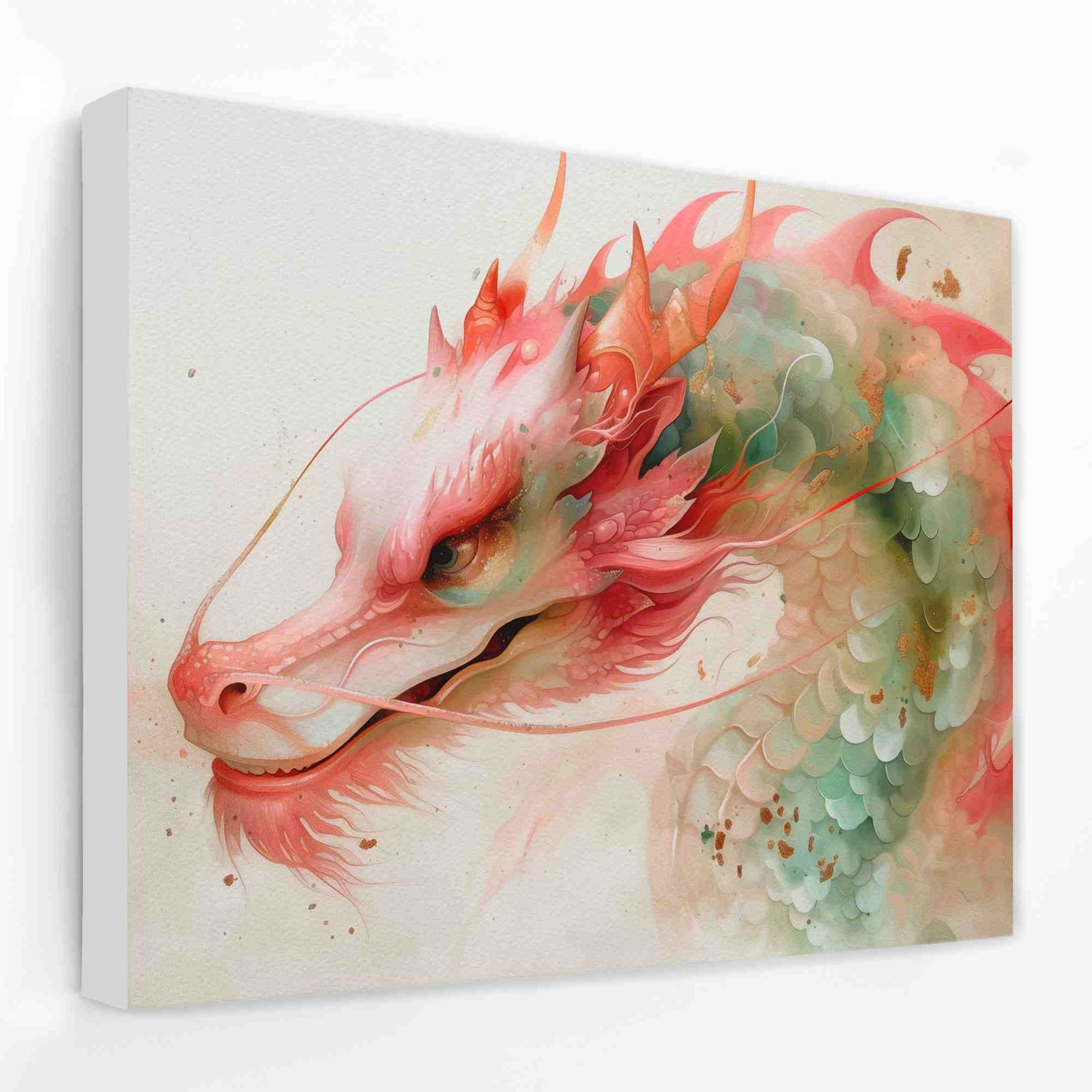 Dragon Whiskers - Animals Canvas Wall Art