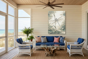 Dragonfly Pond Serene — dragonfly pond serene living room with couch 2 1port flush print