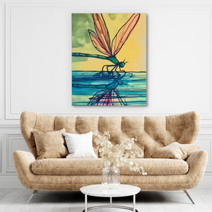 Dragonfly Reflection - Luxury Wall Art