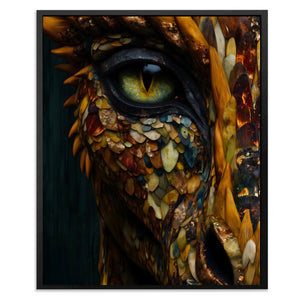 Dragon's Amber Eye - Luxury Wall Art