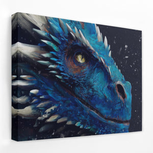 Dragons Azure Depths - Luxury Wall Art