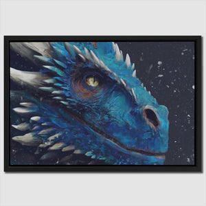 Dragons Azure Depths - Luxury Wall Art