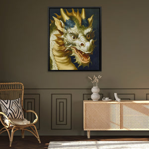 Dragon's Gilded Roar - Luxury Wall Art