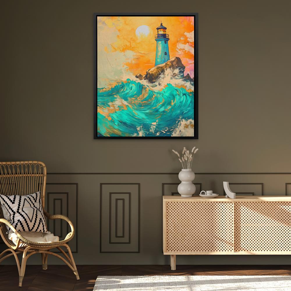 Dramatic Lighthouse - Luxury Wall Art